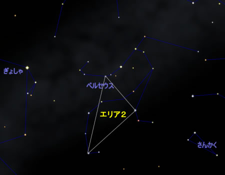 最微星光度測定用エリア2の星図